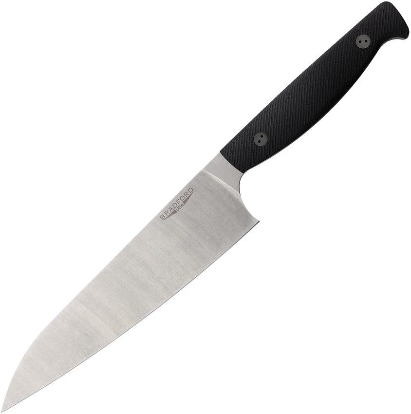 Bradford Knives Chef's Knife G10 Black AEBL-CHEF-G10 by Bradford Knives