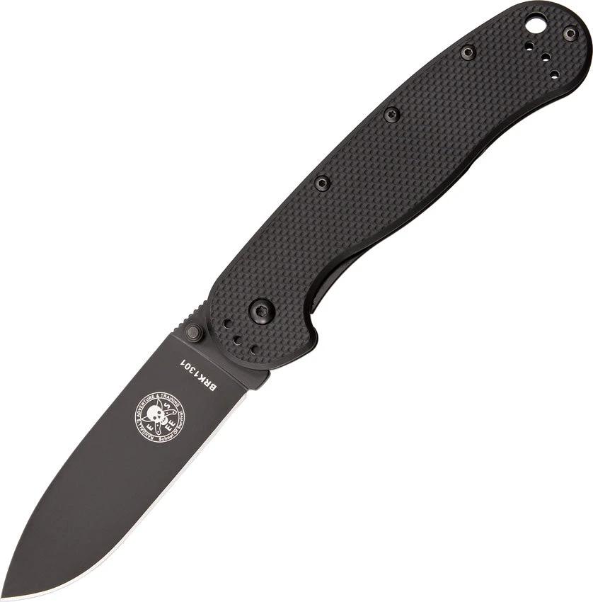 BRK Designed by ESEE Avispa Framelock Black D2 BRK1302BLK D2 BLK by BRK Designed by ESEE