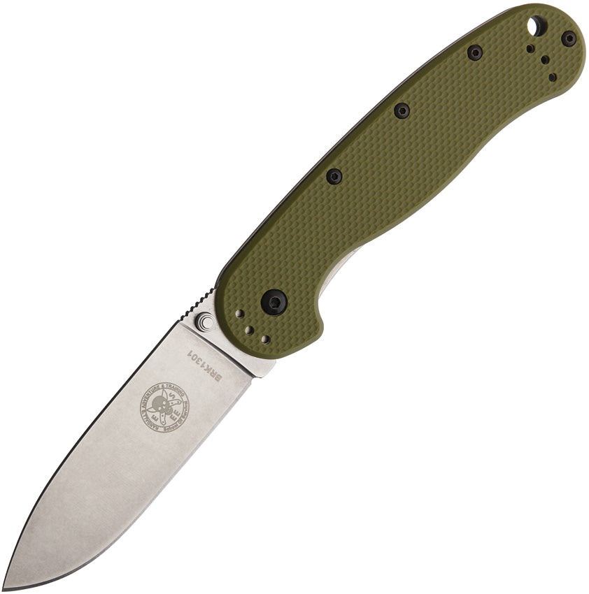 BRK Designed by ESEE Avispa Framelock Green D2 BRK1302OD GREEN D2