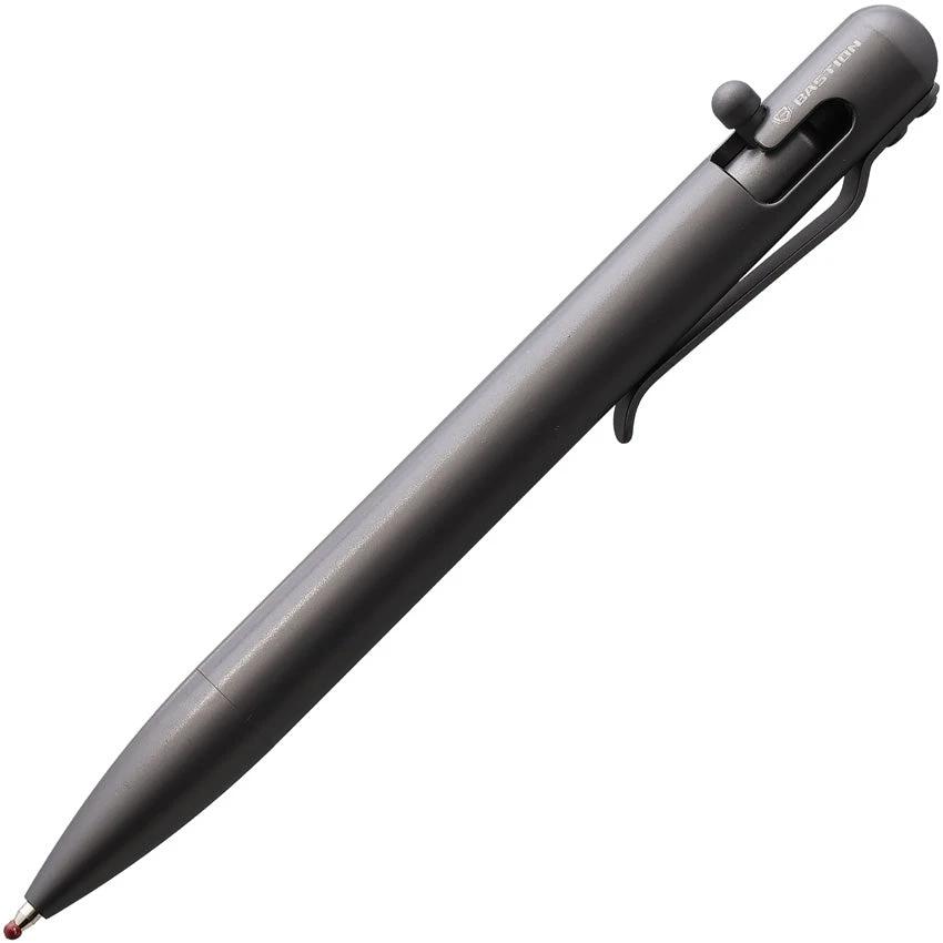 Bastion Bolt Action Pen Titanium Gray PEN-BLTACN-TTN-GRY by Bastion