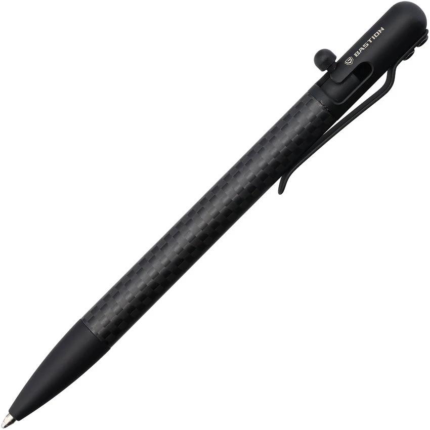 Bastion Slim Bolt Action Pen CF PEN-SLMBLT-CFBLK by Bastion
