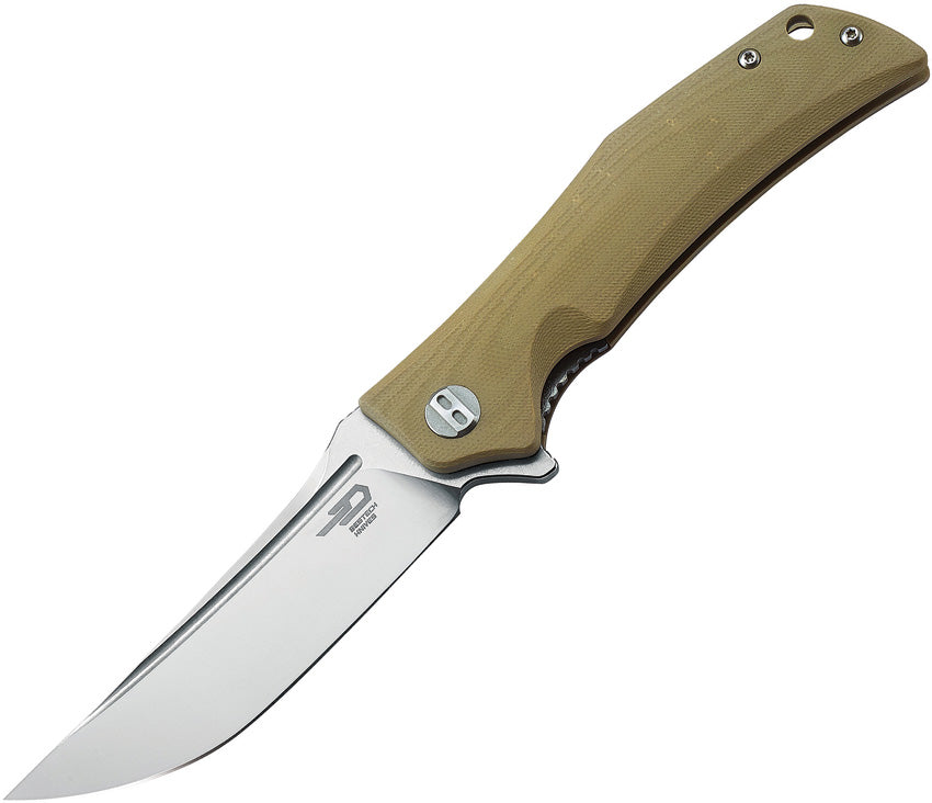 Bestech Knives Scimitar G10 Linerlock Beige BG05C-1