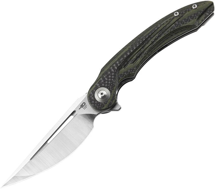Bestech Knives Irida Linerlock CF/G10 Green BG25F by Bestech Knives