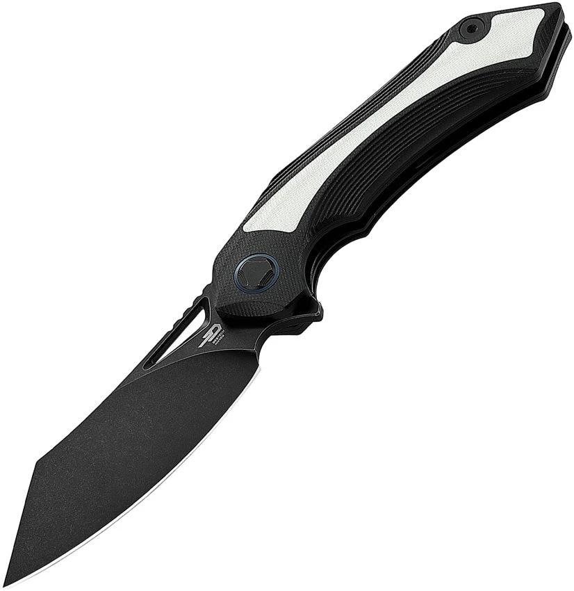 Bestech Knives Kasta Linerlock Black/White BG45D by Bestech Knives