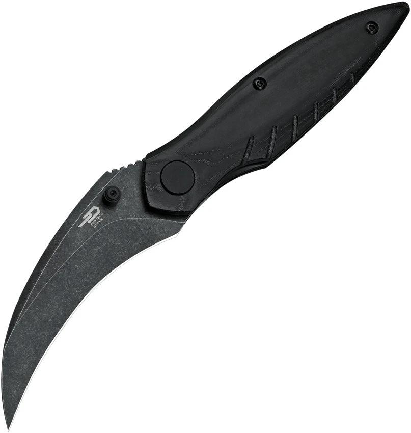 Bestech Knives Mantidae Linerlock Black BG60D by Bestech Knives