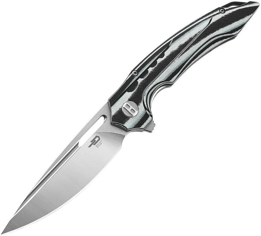 Bestech Knives Ornetta Linerlock Black/White BL02C by Bestech Knives