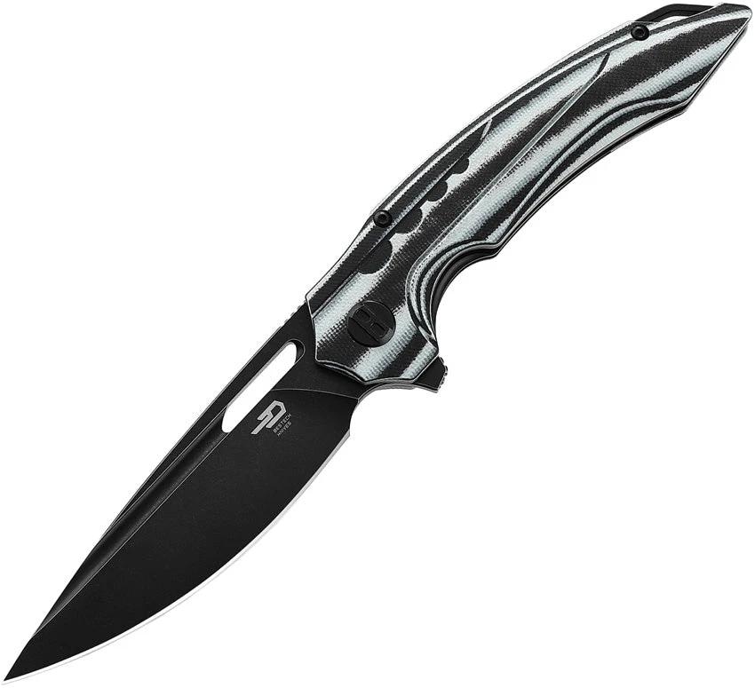 Bestech Knives Ornetta Linerlock Black/White BL02D by Bestech Knives