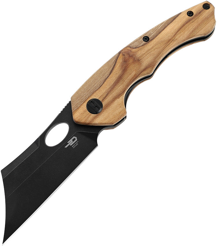 Bestech Knives Skirmish Linerlock Olivewood BL06C