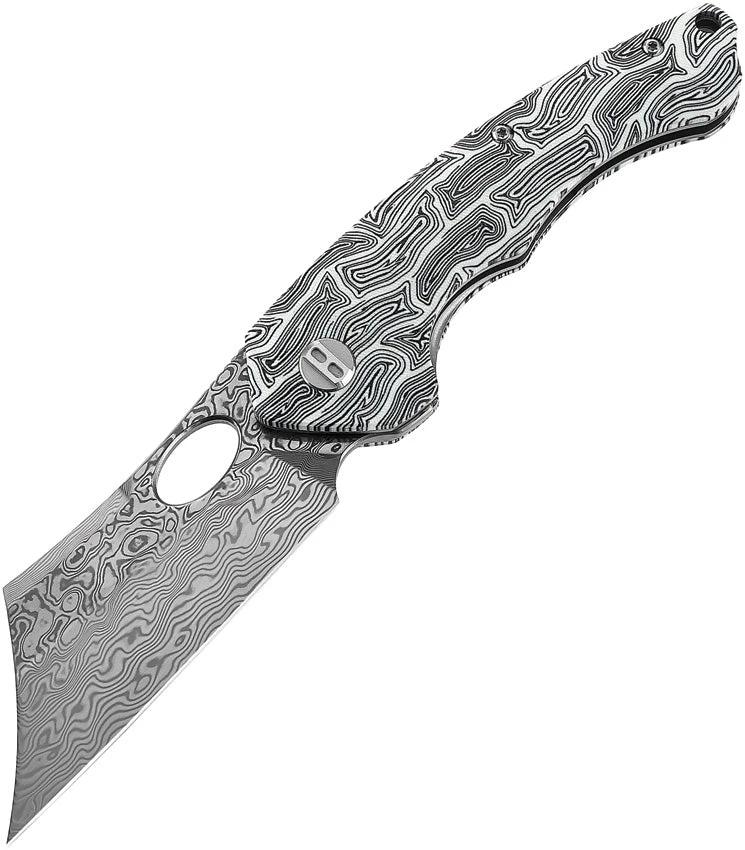 Bestech Knives Skirmish Linerlock Damascus BL07A by Bestech Knives