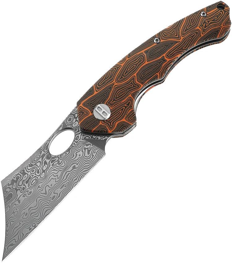 Bestech Knives Skirmish Linerlock Damascus BL07D by Bestech Knives