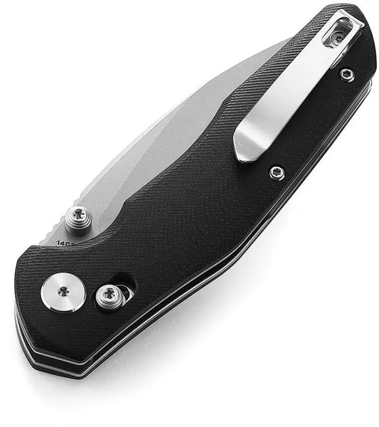 Premium Bestech Ronan B Lock Black G10 EDC Folding Knife 3.25in Satin 14C28N Blade by Bestech Knives