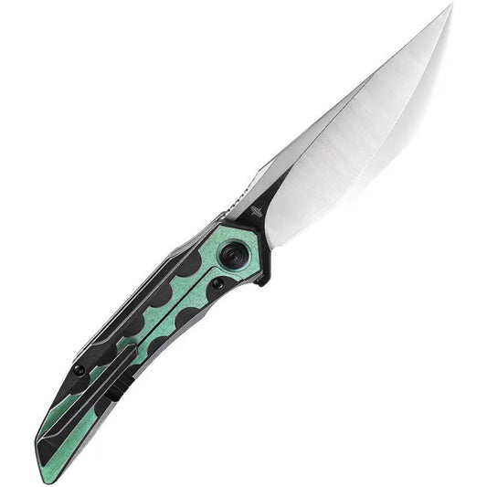 Bestech Knives Samari Framelock Knife Green Titanium M390 EDC Enthusiast Choice by Bestech Knives