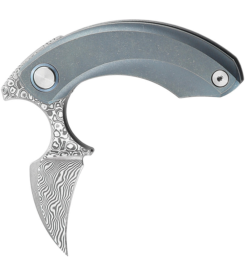Bestech Knives Strelit Framelock Damascus/Bl BT2103I