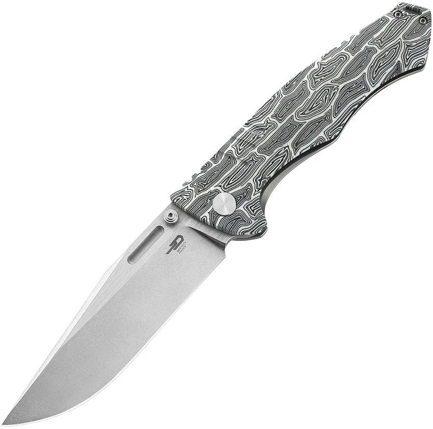 Bestech Knives Keen II Framelock Black/White BT2301C by Bestech Knives