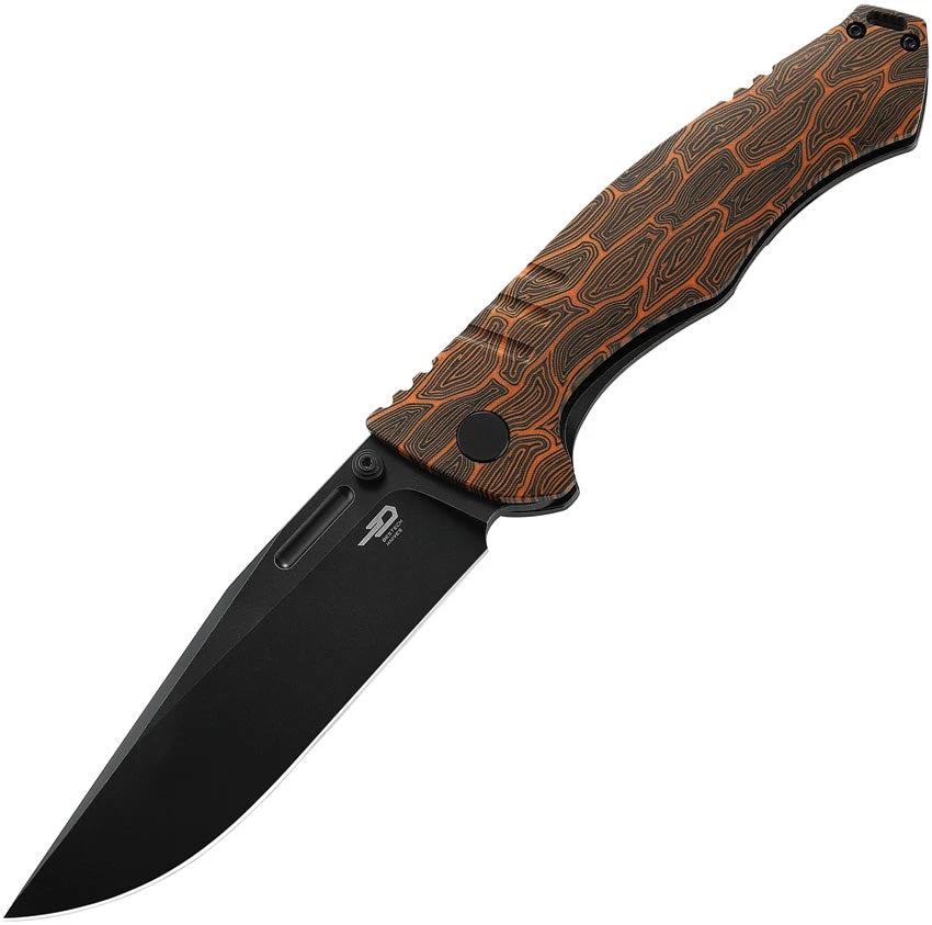 Bestech Knives Keen II Framelock Black/Org BT2301F by Bestech Knives