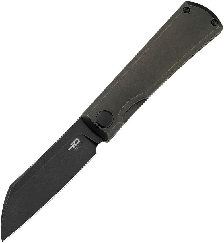 Bestech Knives Bruv Framelock Black Ti BT2401B by Bestech Knives