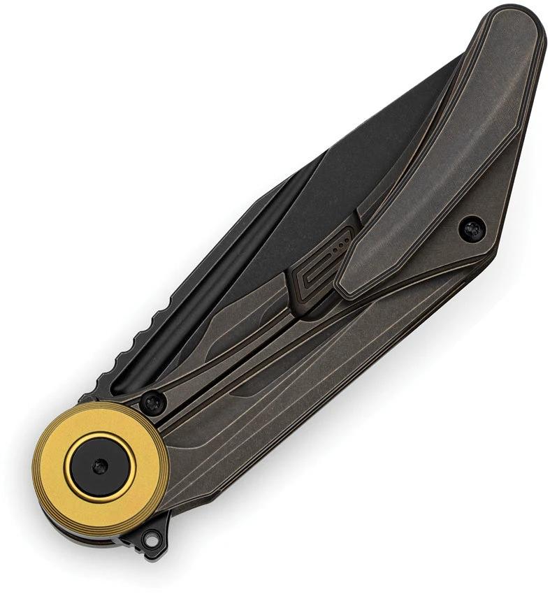 Bestech Seraph Framelock Titanium Knife M390 Blade Black Bronze Stonewash EDC Enthusiasts by Bestech Knives