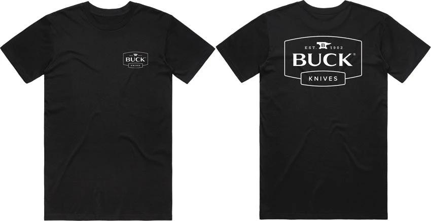 Buck Logo T-Shirt Black Lrg 13873 by Buck