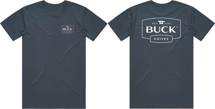 Buck Logo T-Shirt Petro Blue XL 13880 by Buck