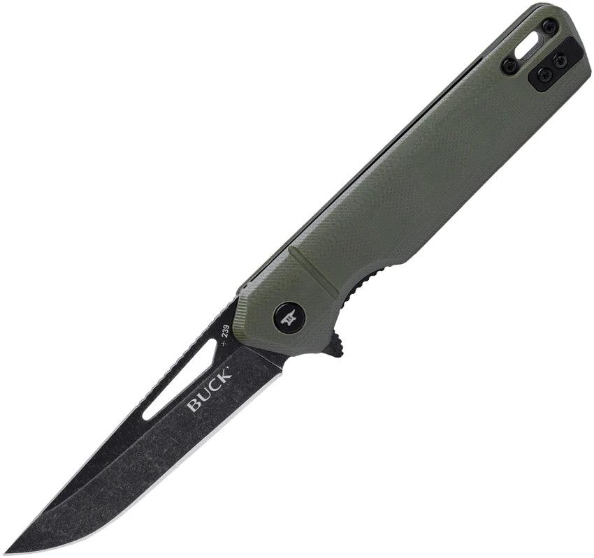 Buck Infusion Linerlock Assisted Open Knife OD Green G10 Handle Premium For EDC Enthusiasts by Buck