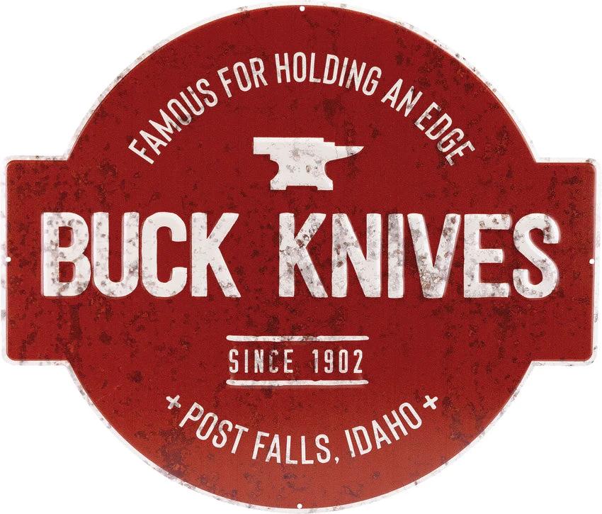 Buck Famous For Edge Tin Sign 14083 by Buck