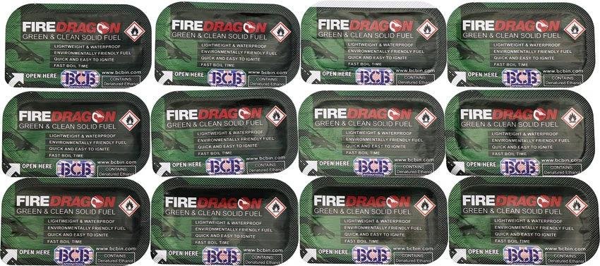 Bushcraft FireDragon Solid Fuel 12pk CN359 by Bushcraft