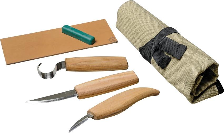BEAVERCRAFT Extended Spoon Carving Set S13 by BEAVERCRAFT