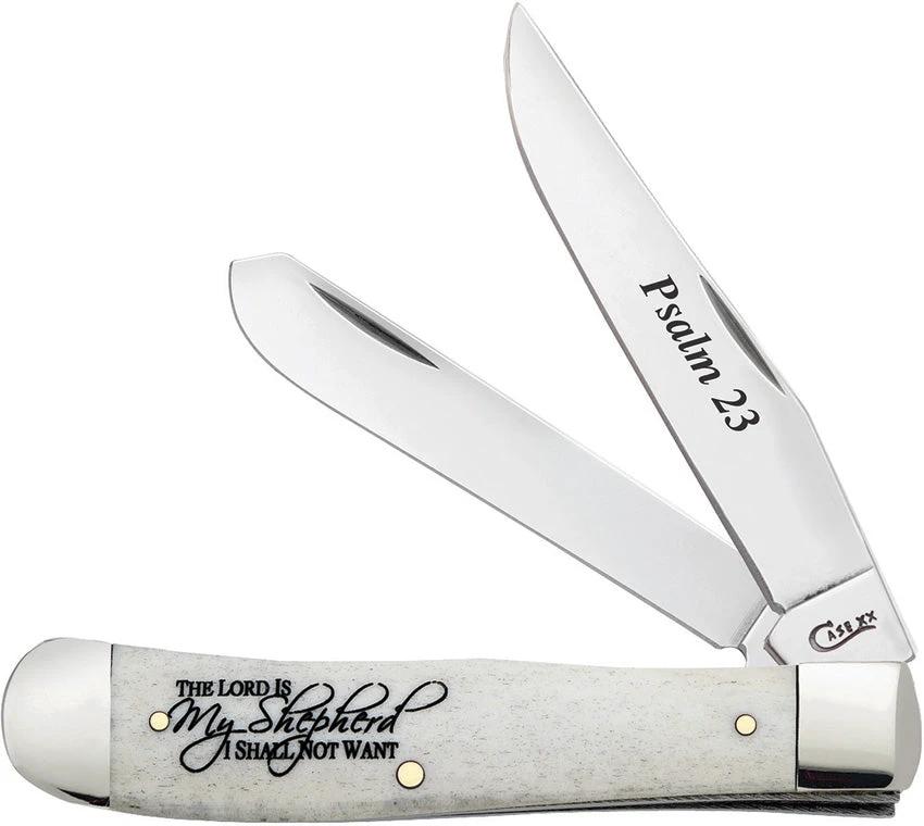 Case Cutlery Psalm 23 Trapper 08795 by Case Cutlery