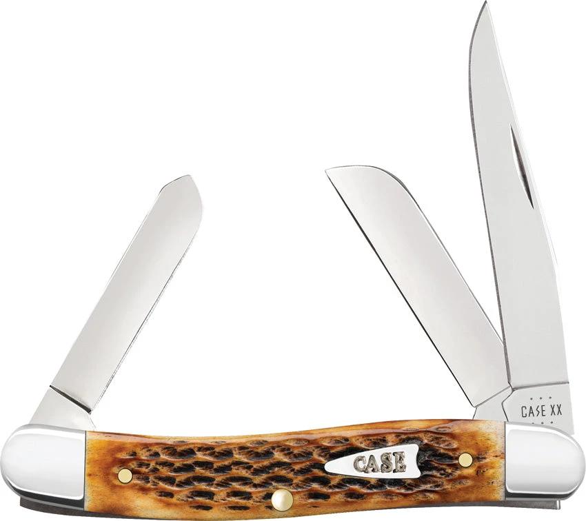 Case Cutlery Med Stockman Burnt Amber 10778 by Case Cutlery