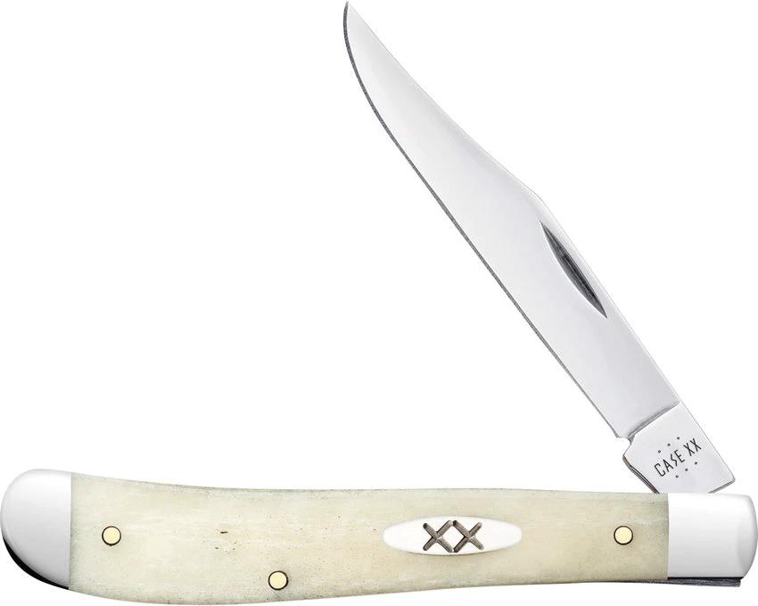 Case Cutlery Slimline Trapper Natural Bone 13312 by Case Cutlery