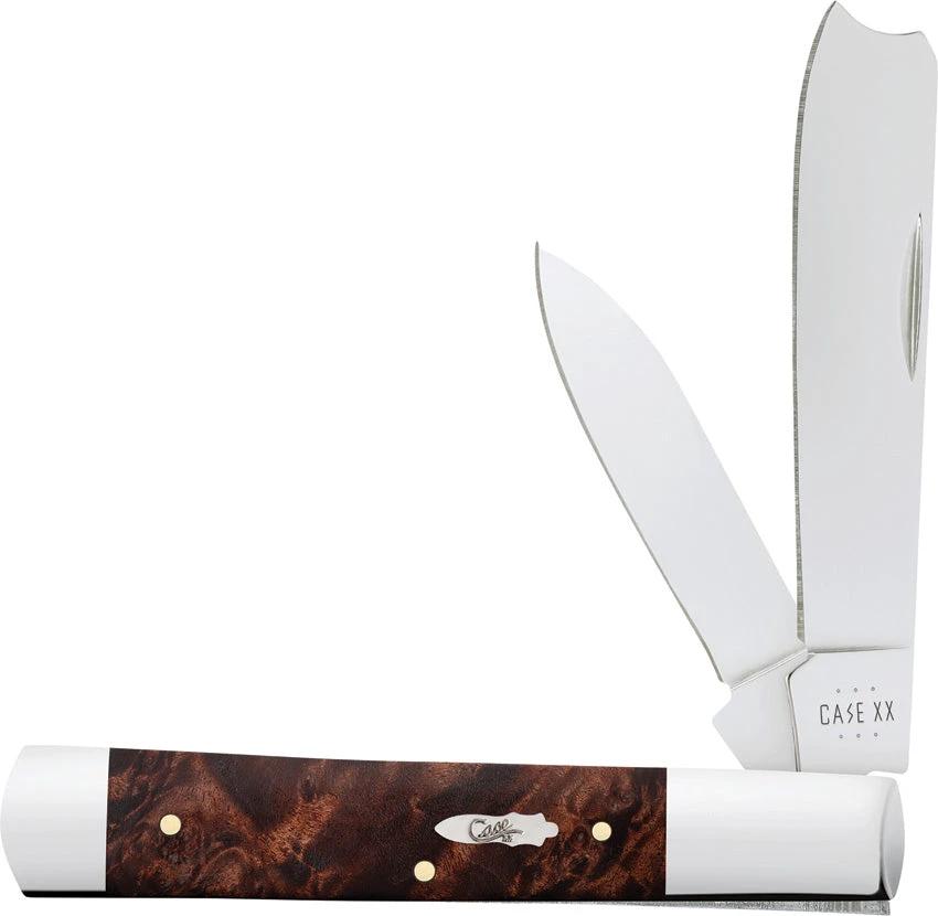 Case Cutlery Razor Brown Maple Burl 64058 by Case Cutlery