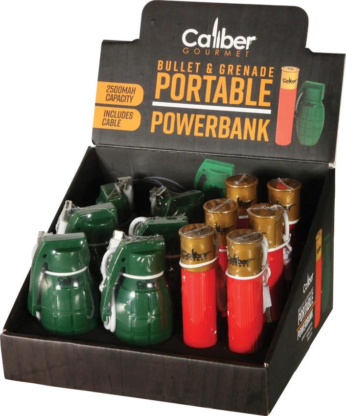 Caliber Gourmet Bullet and Grenade Powerbank CBG-DB-01 by Caliber Gourmet
