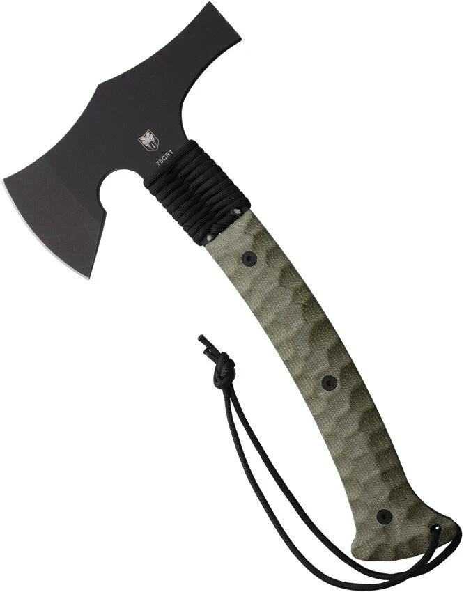 Cobratec Knives Tomahawk Black CTTHKGRN by Cobratec Knives