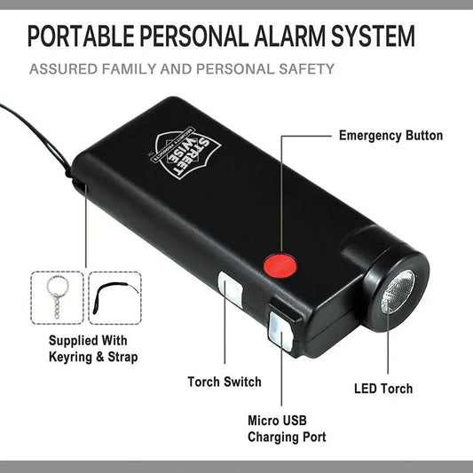 Streetwise Knight Light Alarm/Flashlight SWKNTL - 130dB Alarm, 350 Lumen LED, IP44 Weatherproof by Streetwise Products
