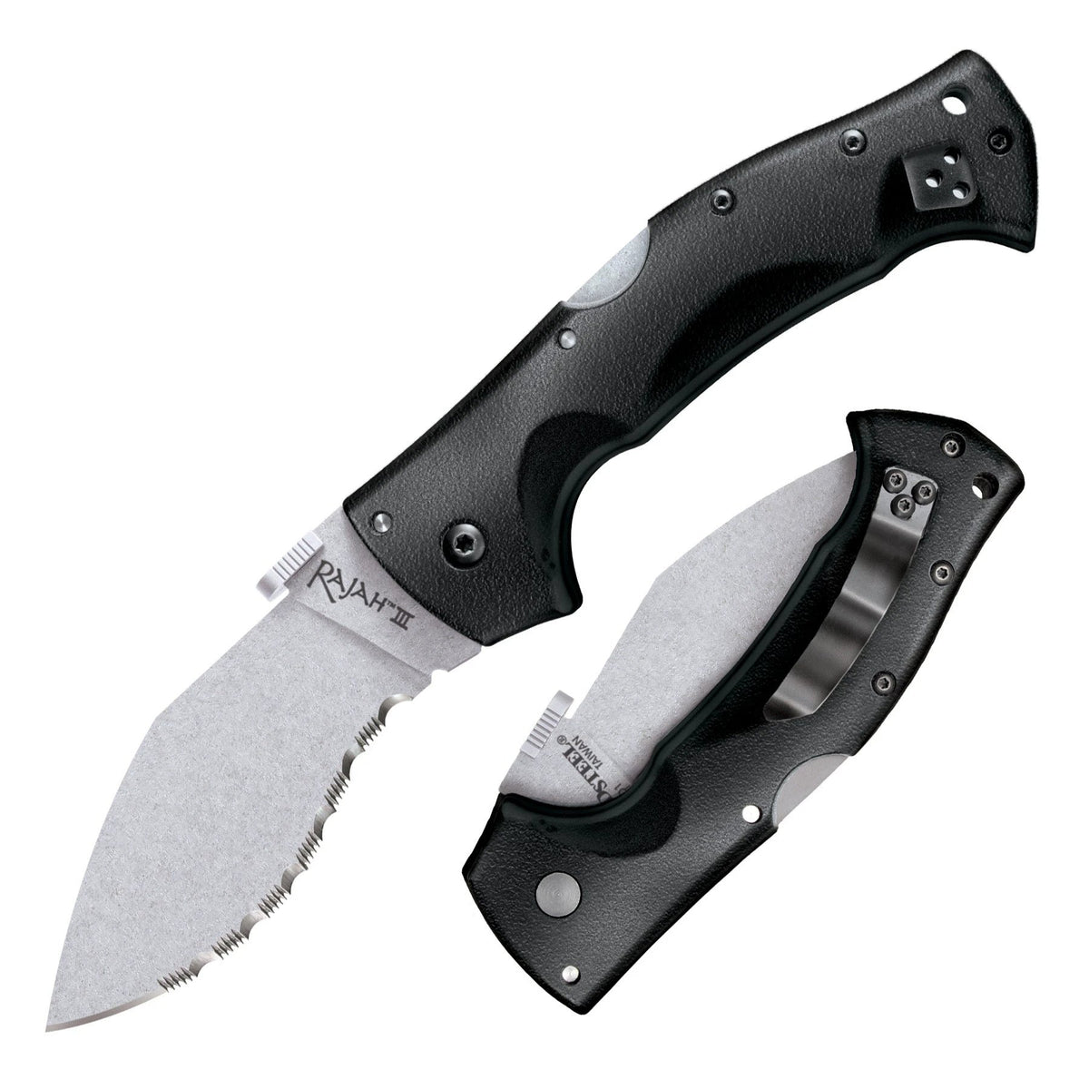 Lynn Thompson Collection Rajah III Tri-Ad Lock Serrated by Lynn Thompson Collection