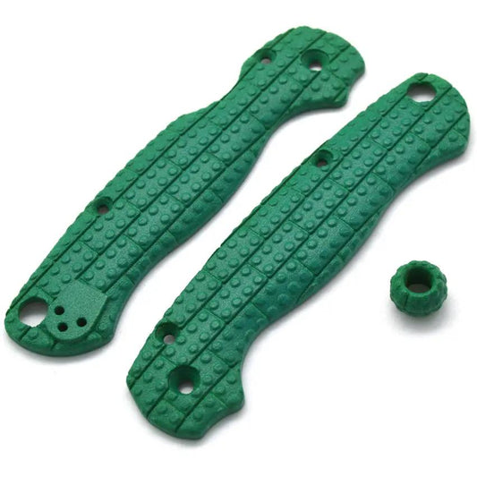 Chroma Scales Paramilitary 2 Knife Scales Green Blocks Textured Nylon PA12 Bead Included for PM2 Owners by Chroma Scales