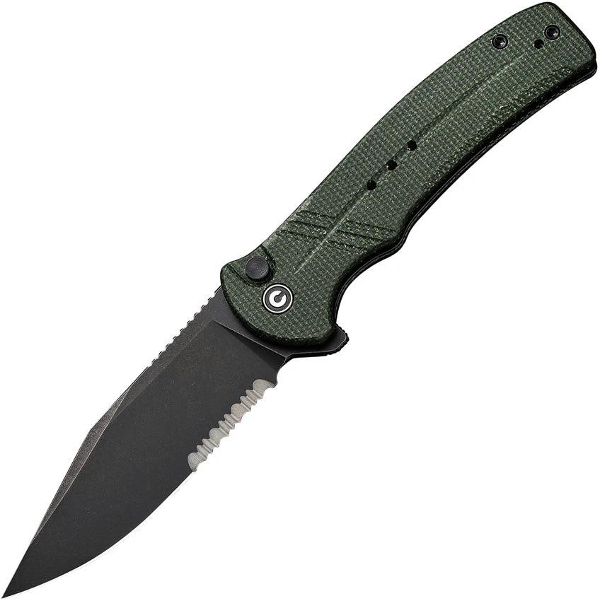 Civivi Cogent Button Lock Grn Micarta C20038E4 by Civivi