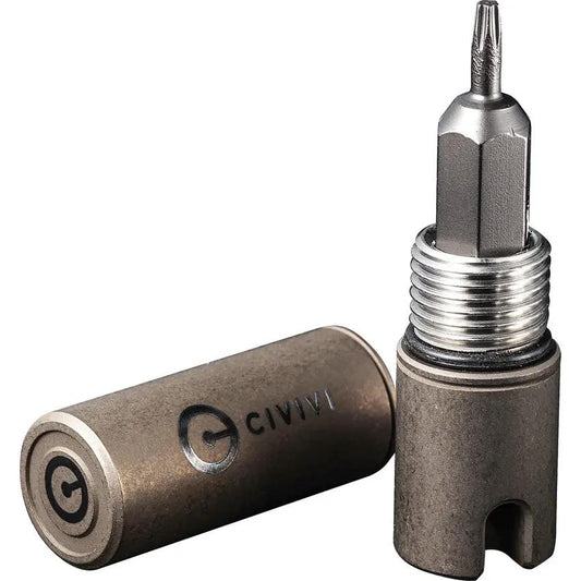 Civivi Key Bit Bronze Titanium EDC Keychain Screwdriver With Torx T6 T8 1.69 Inch O-Rings Included by Civivi