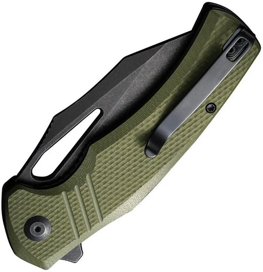 Civivi BullTusk Linerlock Knife OD Green G10 With 14C28N Blade For EDC Enthusiasts by Civivi