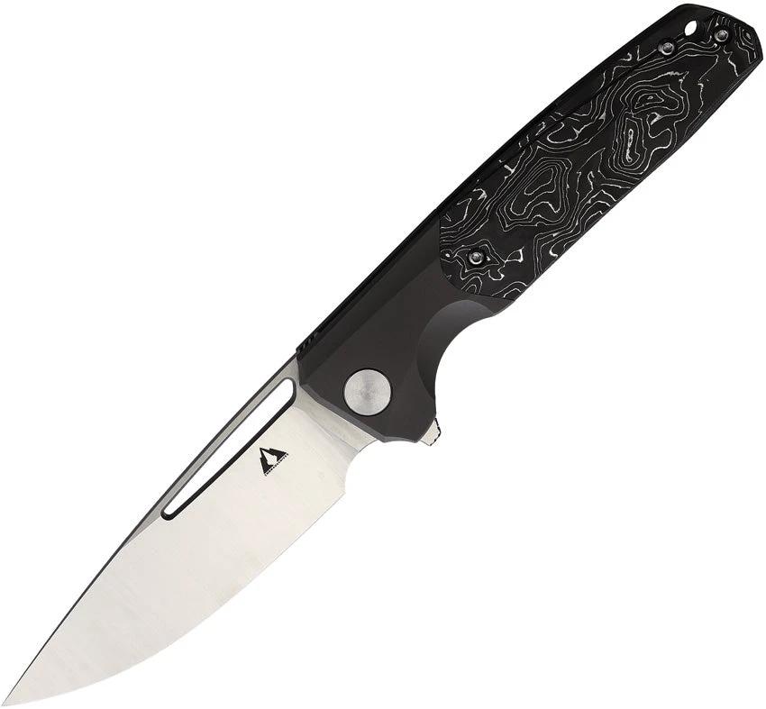 CMB Made Knives Darma Linerlock Alum CF CMB12C by CMB Made Knives
