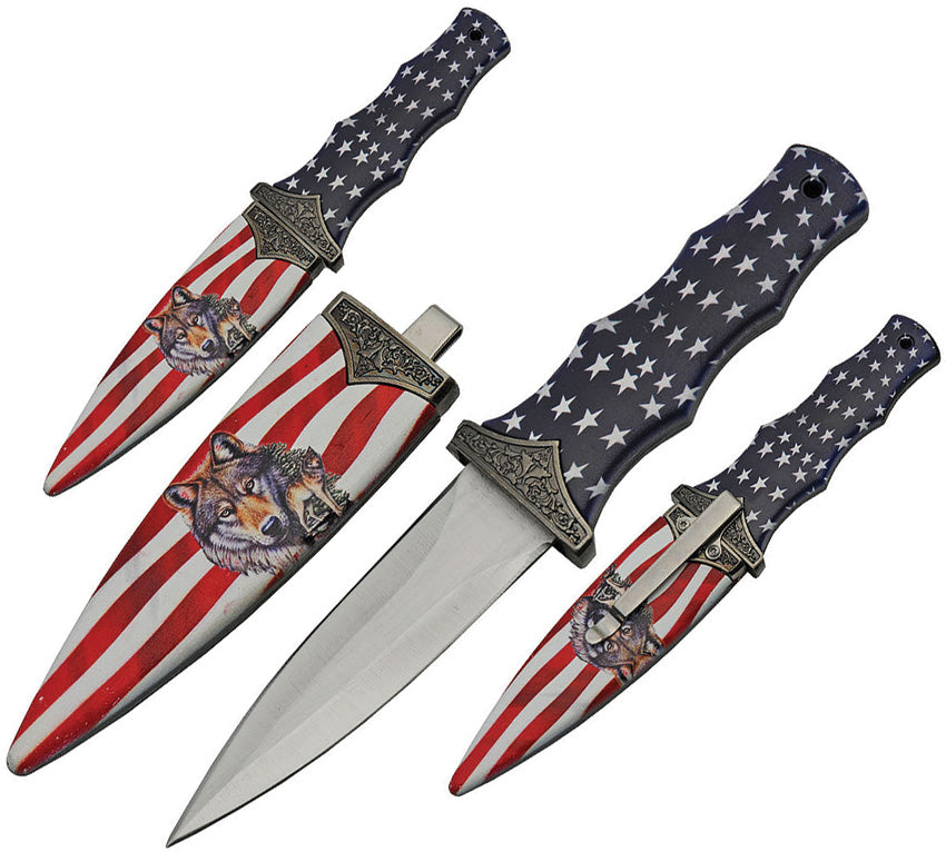 China Made Wolf Boot Knife 211466-WF