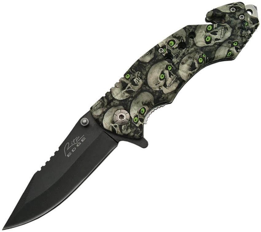 Rite Edge Skull Eyes Linerlock A/O 300354 by Rite Edge