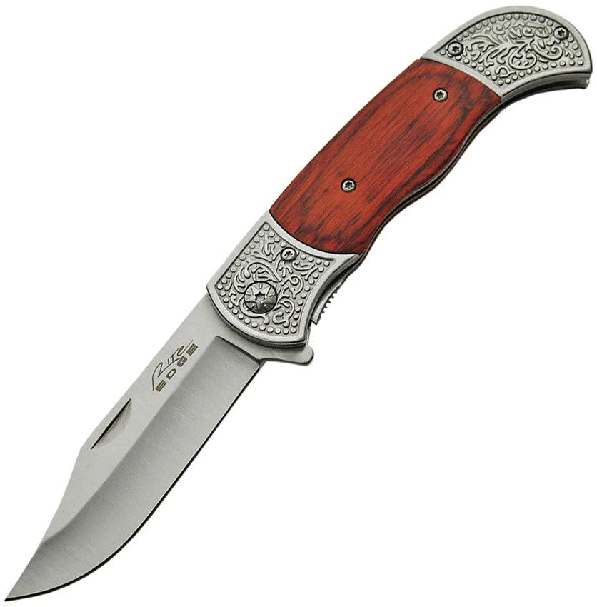 Rite Edge Linerlock Pakkawood A/O 300386-WD by Rite Edge