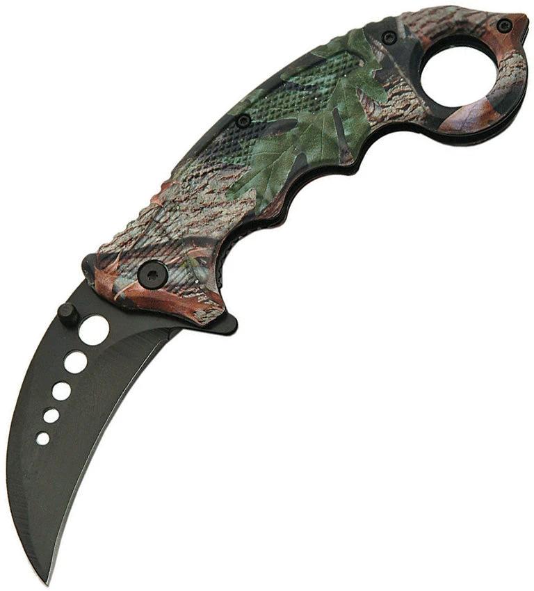 China Made Folder Camo Karambit Clip A/O 300409 by China Made