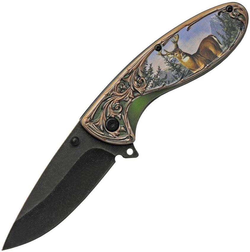 China Made Wildlife Linerlock Deer 300508-DE by China Made