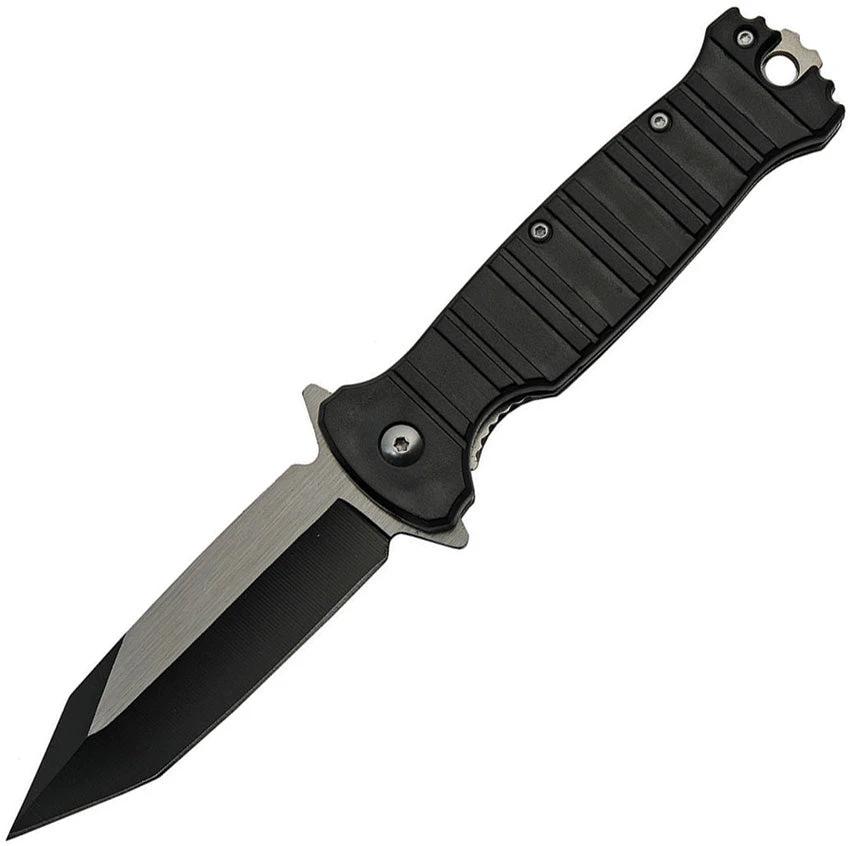 China Made Stripe Linerlock A/O Black 300510-BK by China Made
