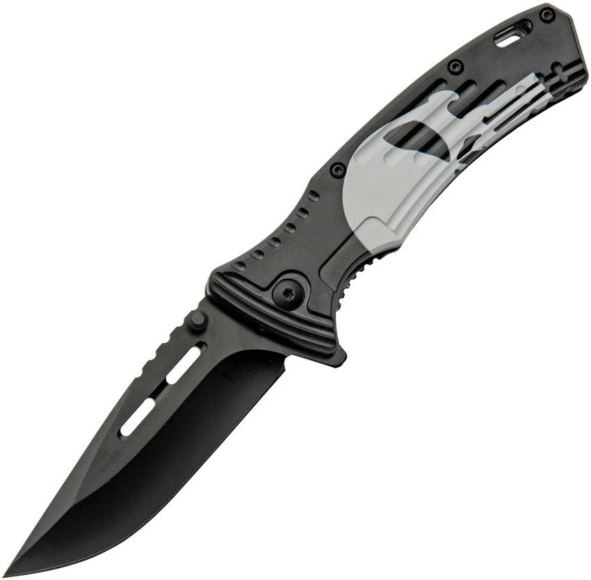 China Made Punisher Skull Linerlock A/O 300531 by China Made