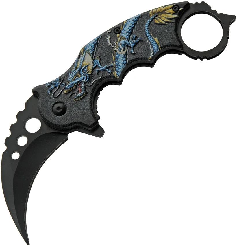 Rite Edge Dragon Linerlock A/O Blue 300539-BL by Rite Edge
