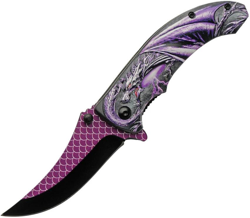 Rite Edge Dragon Scale Linerlock A/O 300551-PU by Rite Edge