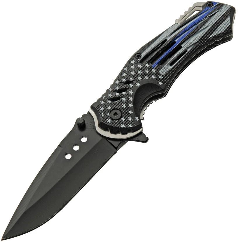 Rite Edge Police Flag Linerlock A/O 300552-PO by Rite Edge